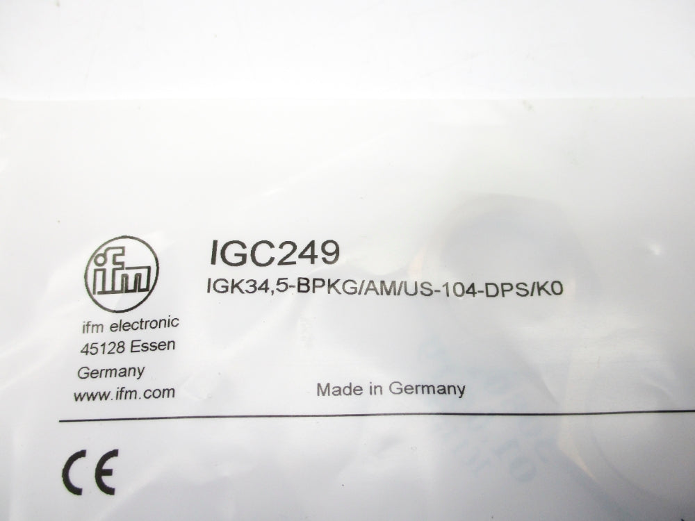 IFM EFECTOR IGK34,5-BPKG/AM/US-104-DPS/K0 IGC249 NSMP