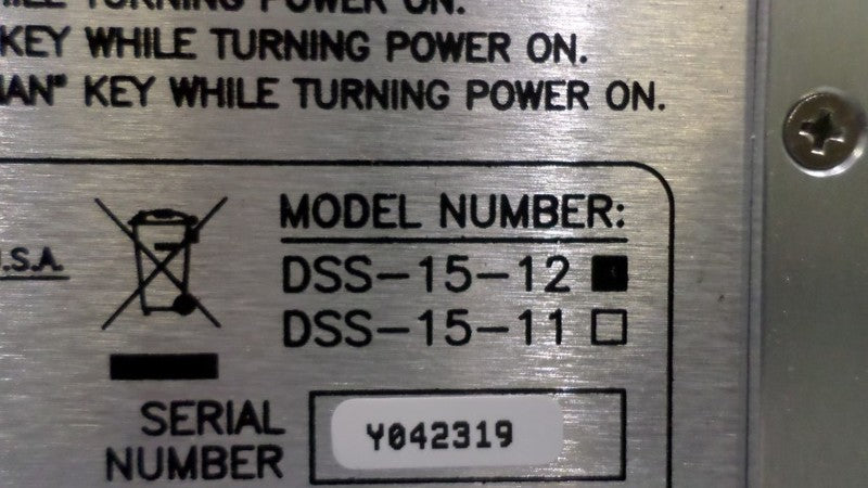 D-M-E DSS-15-12 TEMPERATURE CONTROLLER NSNP