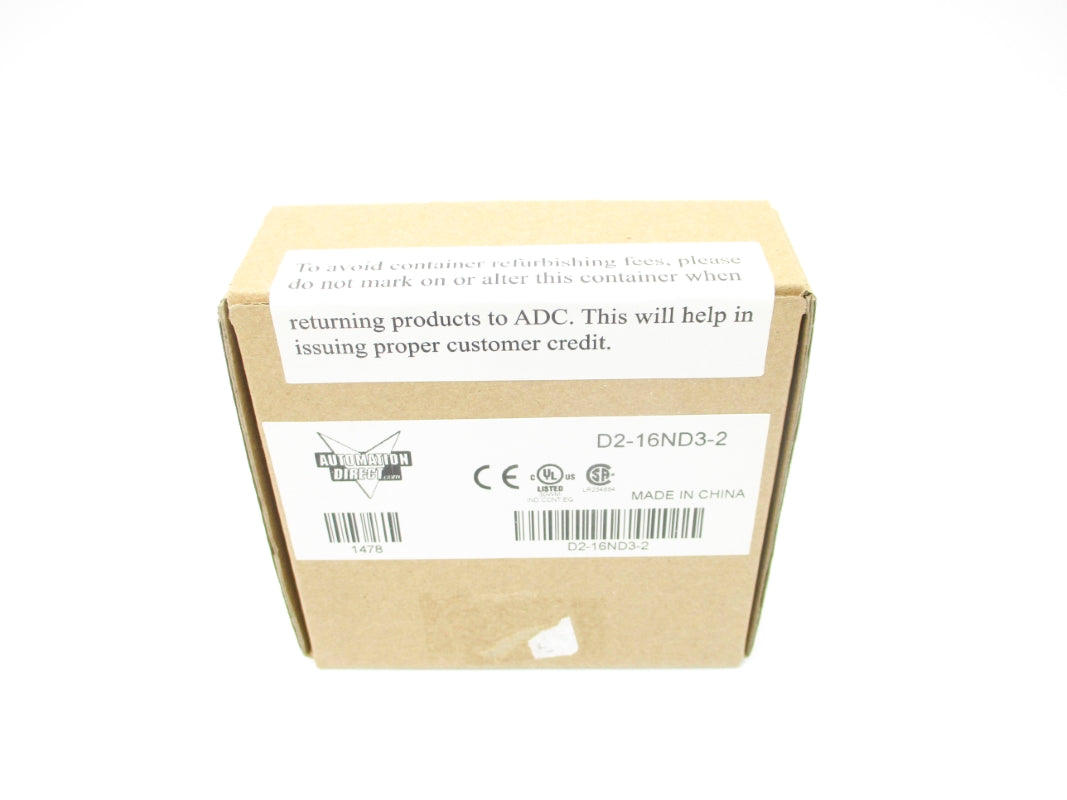 AUTOMATION DIRECT D2-16ND3-2 24VDC NSFS