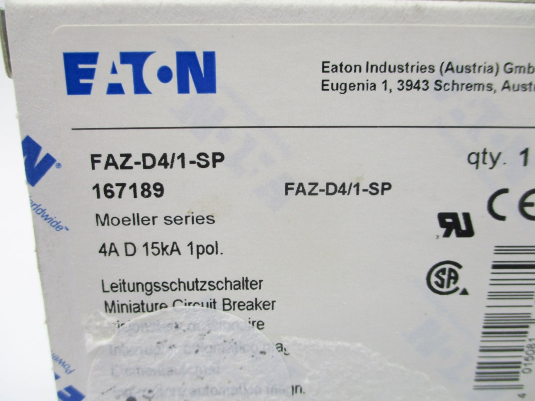 EATON FAZ-D4/1-SP 277VAC 4A NSMP