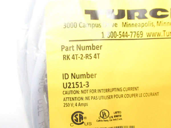 TURCK RK4T-2-RS4T U2151-3 250V 4A NSMP