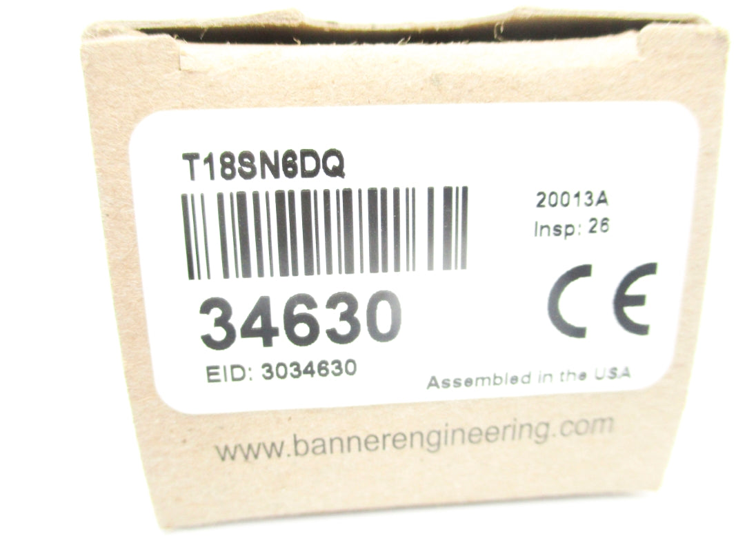 BANNER ENGINNERING T18SN6DQ 34630 10-30VDC NSMP