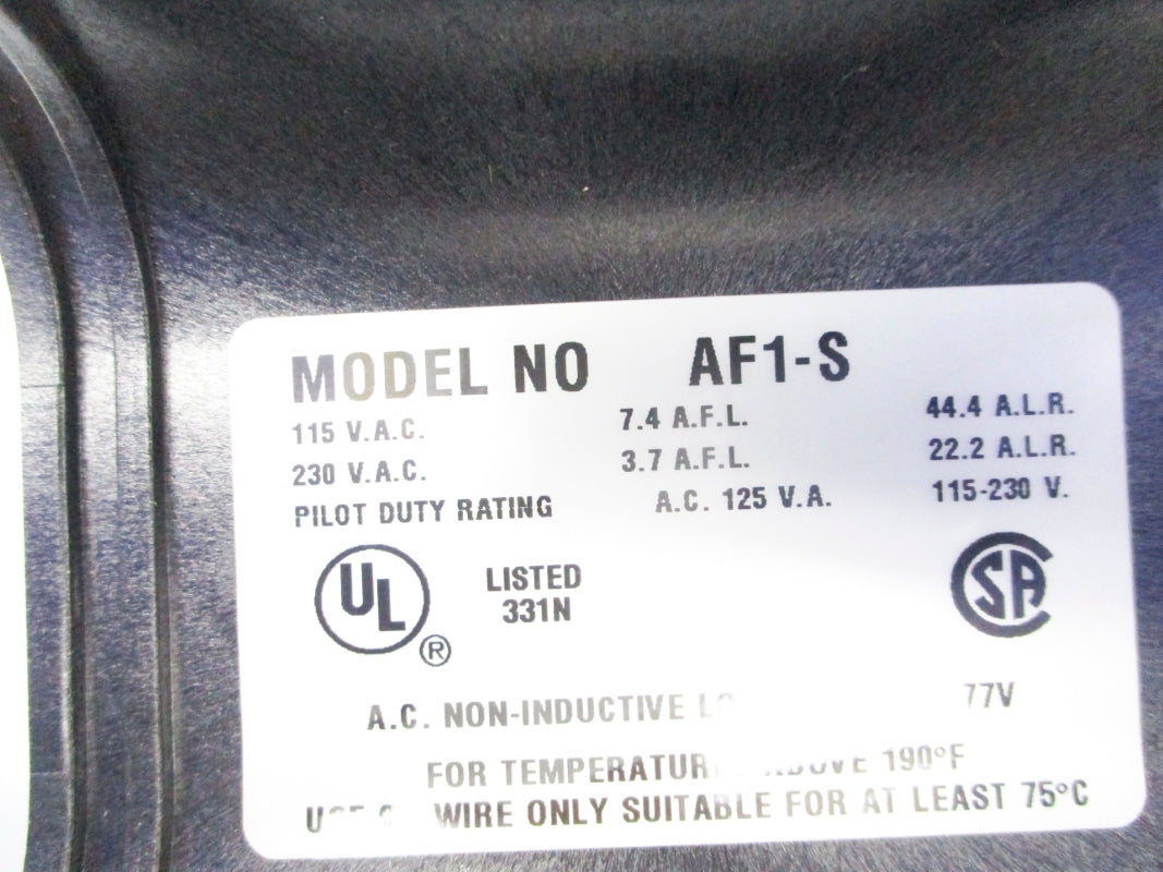 MCDONNEL & MILLER AF1-S 115/230VAC 3.7/7.4A NSNP