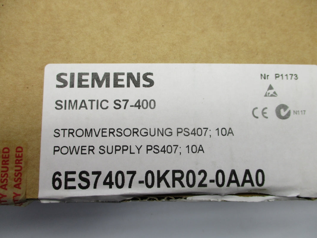 SIEMENS 6ES7407-0KR02-0AA0 NSMP