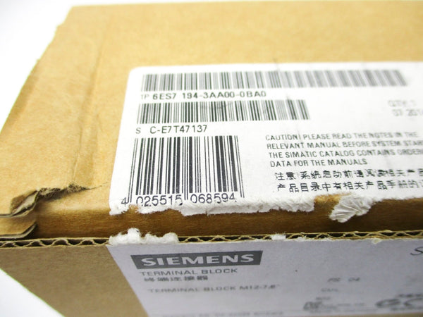 SIEMENS 6ES7194-3AA00-0BA0 NSMP