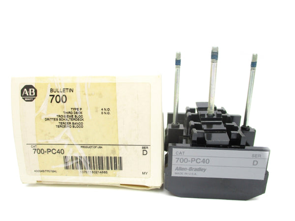 ALLEN BRADLEY 700-PC40 SER. D (WH) NSMP