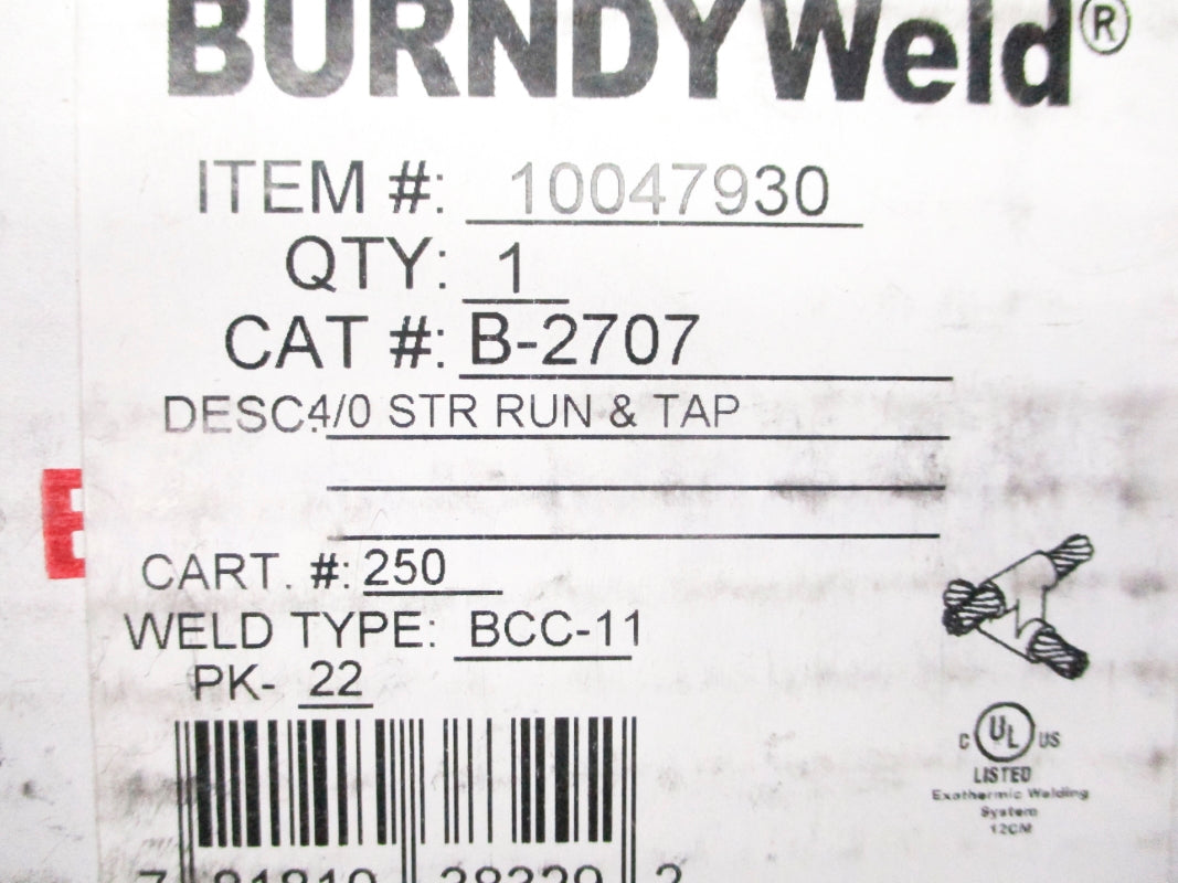 BURNDYWELD B-2707 10047930 NSMP