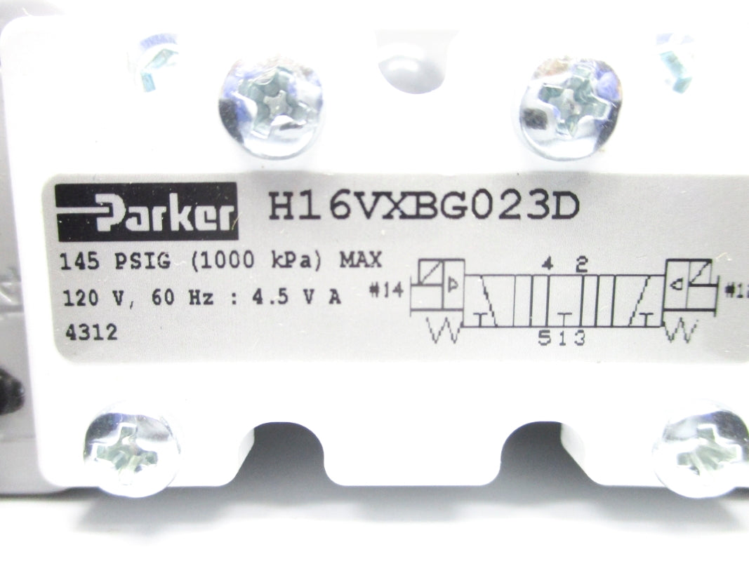 PARKER H16VXBG023D 120VAC 145PSI NSNP