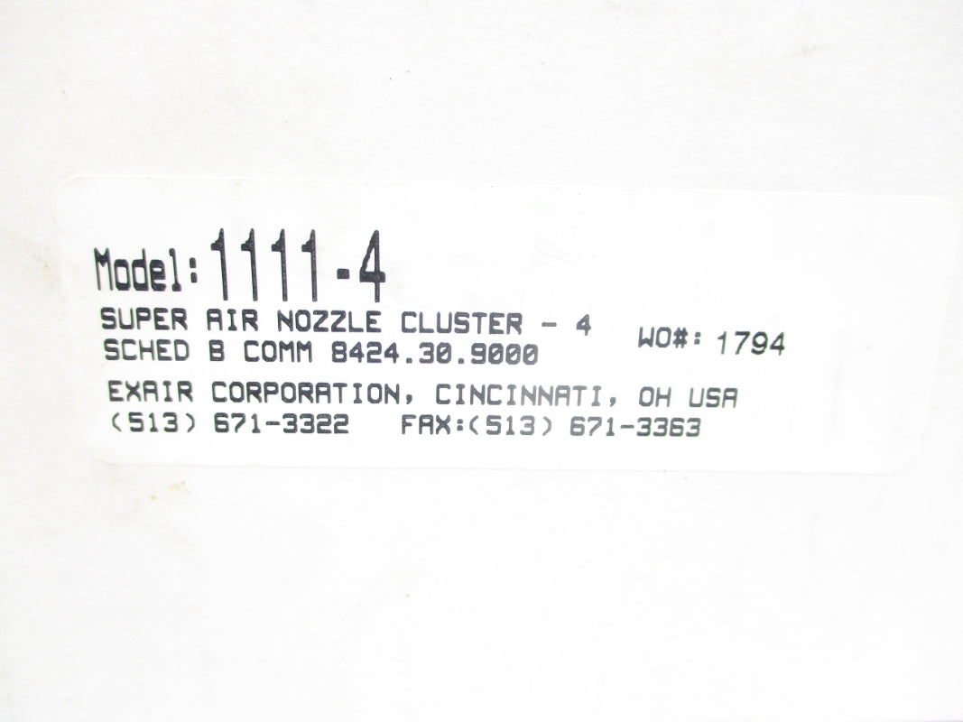 EXAIR 1111-4 250PSIG NSMP