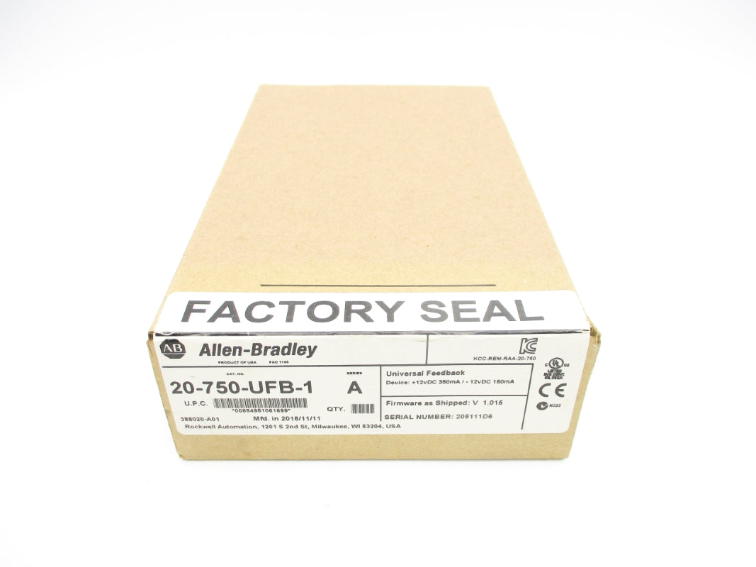 ALLEN BRADLEY 20-750-UFB-1 SER. A F/W V1.015 DATE: 2016 NSFS