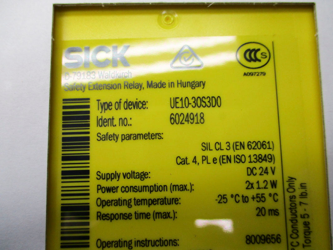 SICK UE10-3OS3D0 6024918 24VDC NSFS
