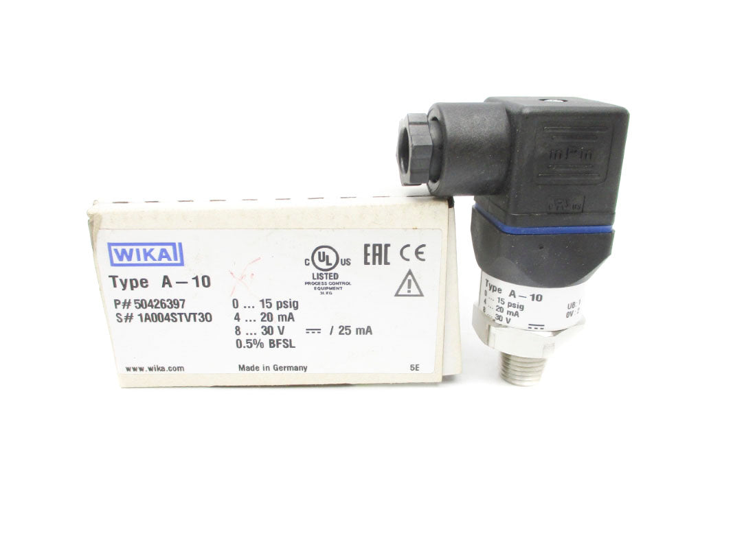 WIKA A-10 50426397 15PSI 8-30V NSMP