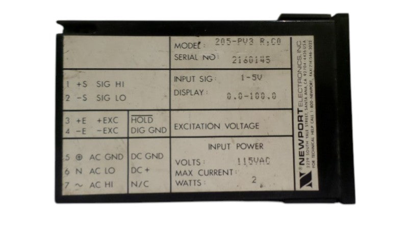 NSNPPORT 205-PV3R,C0 DIGITAL VOLTAGE METER  UNMP