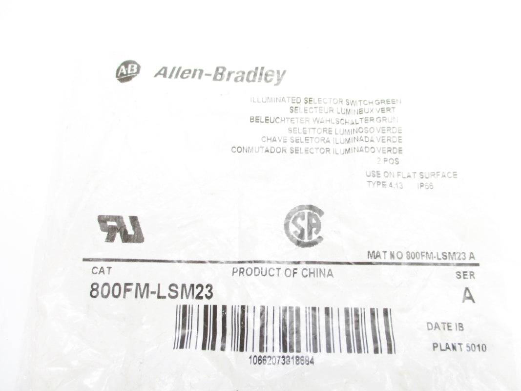 ALLEN BRADLEY 800FM-LSM23 SER. A NSMP