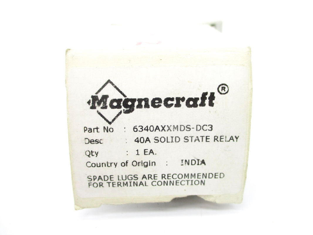 MAGNECRAFT 6340AXXMDS-DC3 40A 3.5-32VDC NSMP