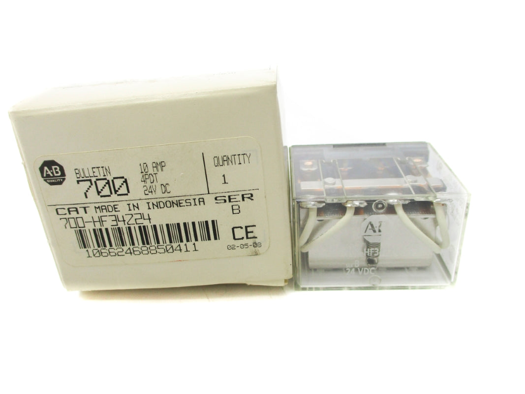 ALLEN BRADLEY 700-HF34Z24 SER. B 24VDC 10A (WH) NSMP