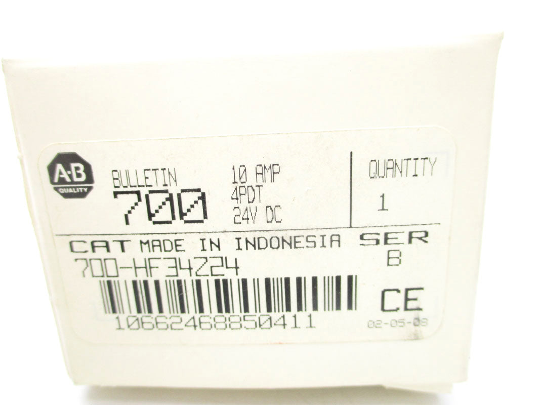 ALLEN BRADLEY 700-HF34Z24 SER. B 24VDC 10A (WH) NSMP