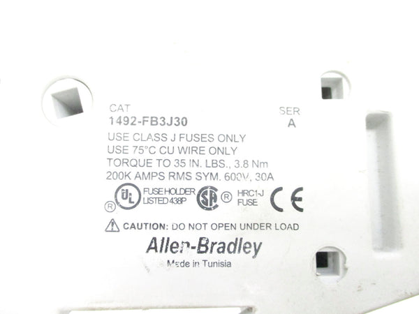 ALLEN BRADLEY 1492-FB3J30 SER. A 600V 30A UNMP