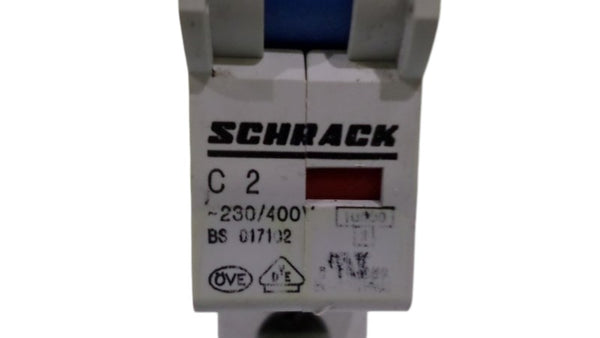 SCHRACK C2 2A 230/400V CIRCUIT BREAKER UNMP