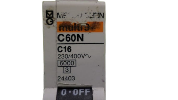 MERLIN GERIN 24403 CIRCUIT BREAKER 16A  UNMP