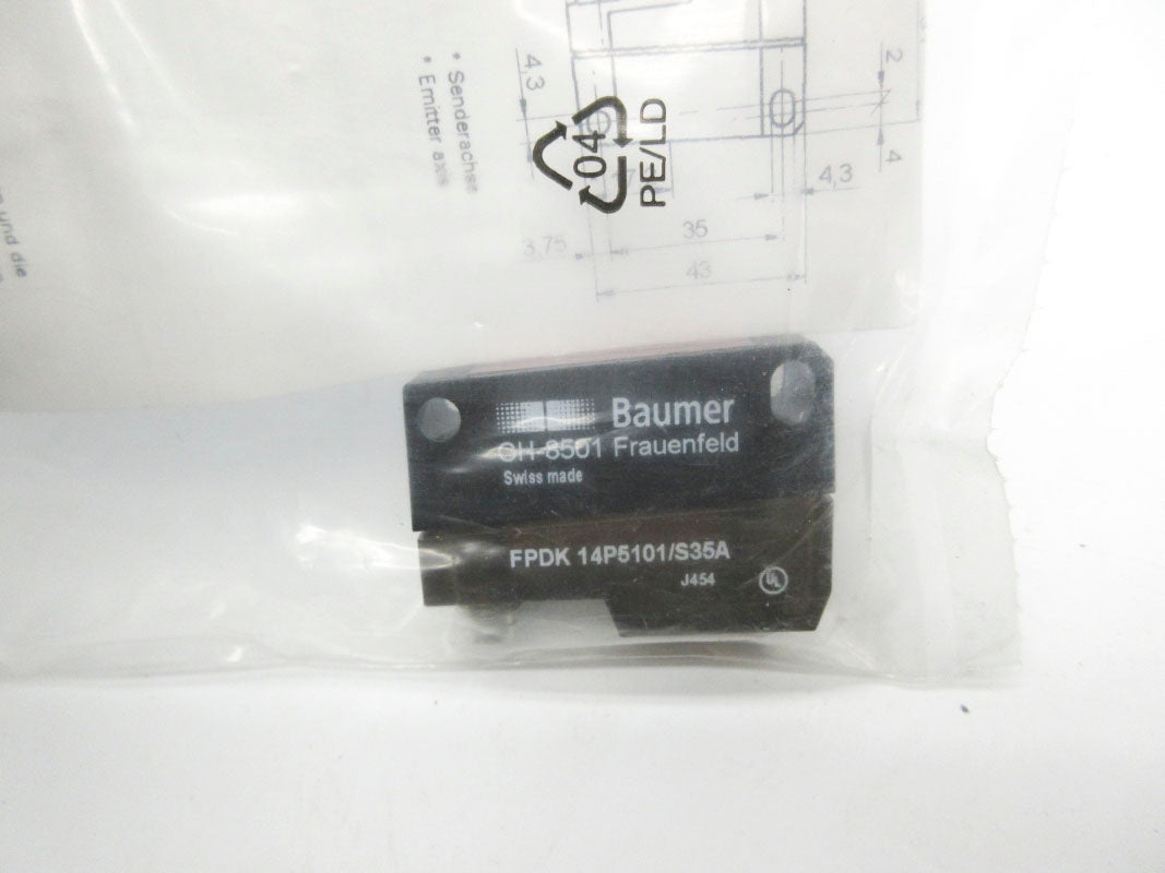 BAUMER ELECTRIC FPDK14P5101/S35A 10-30VDC NSMP