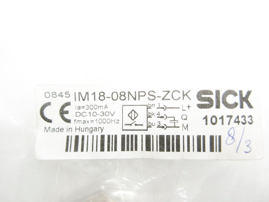 SICK IM18-08NPS-ZCK 1017433 10-30VDC NSMP