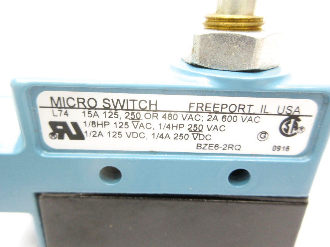 MICRO SWITCH BZE6-2RQ 600VAC 15A NSNP