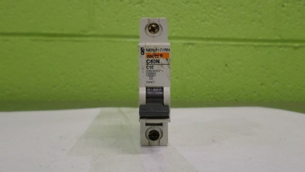 MERLIN GERIN 24401 CIRCUIT BREAKER 10A UNMP