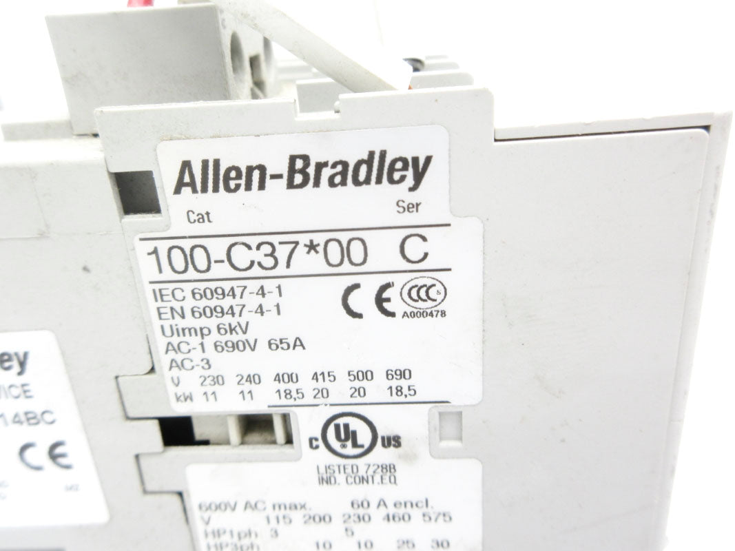 ALLEN BRADLEY 100-C37D00 SER. C 110V 65A UNMP