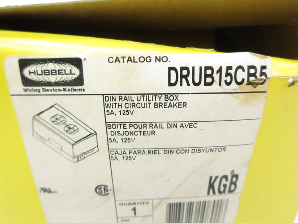 HUBBELL DRUB15CB5 125V 5A NSMP