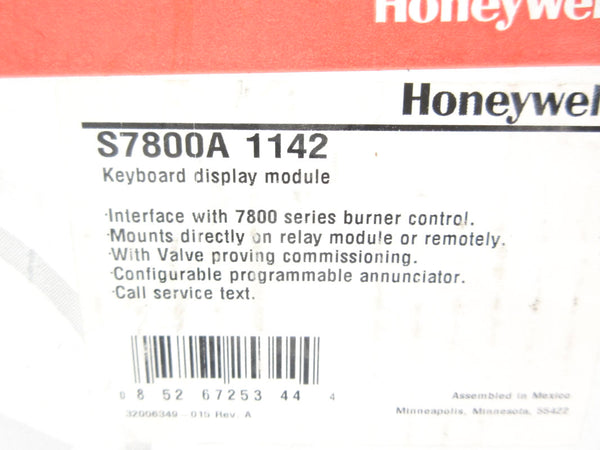 HONEYWELL S7800A1142 12VDC REV. 2019 NSMP