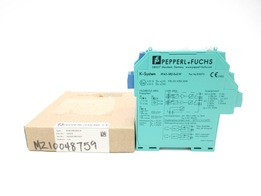 PEPPERL+FUCHS KFA5-SR2-EX2.W 103370 253V 4A NSMP