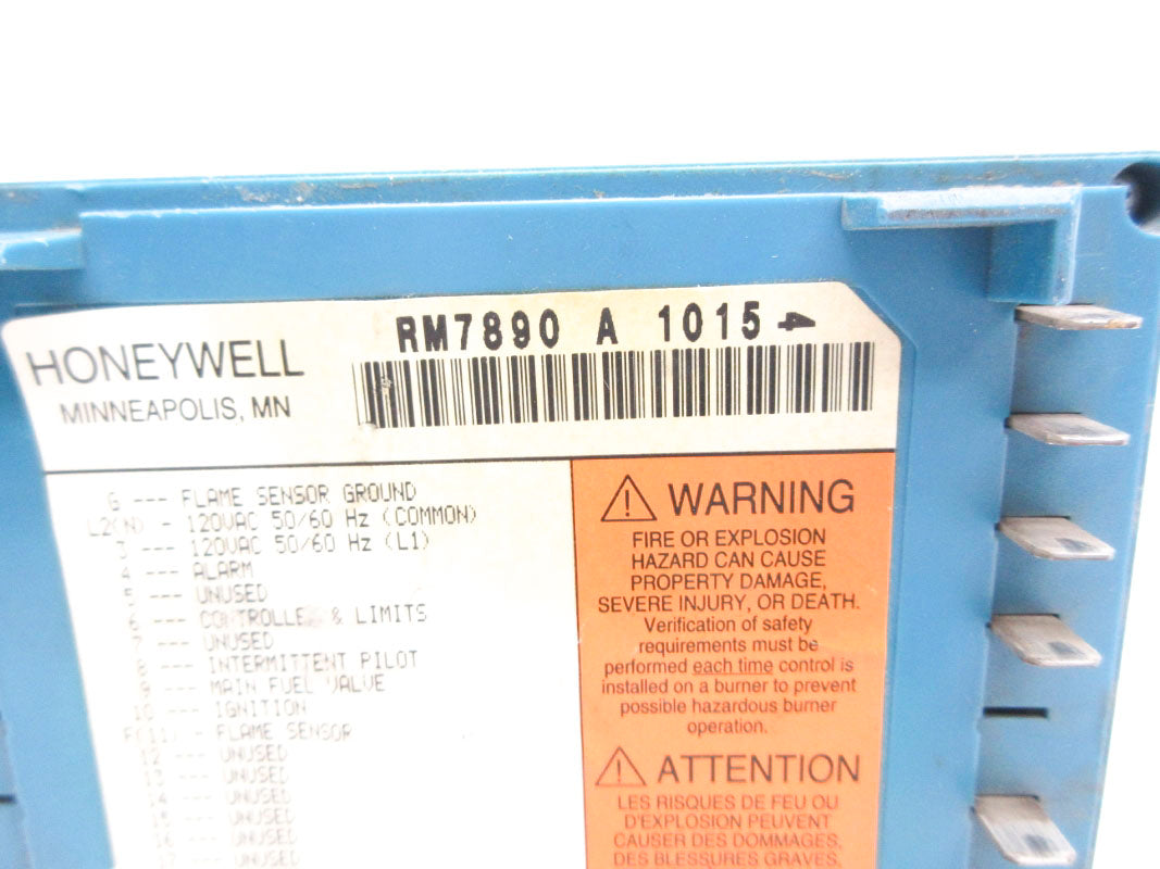 HONEYWELL RM7890A1015 120VAC UNMP