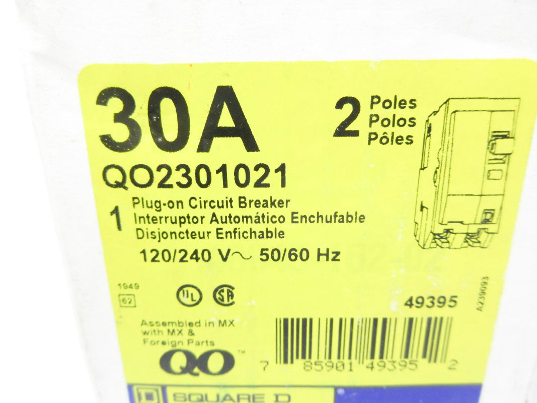 SQUARE D QO2301021 120/240V 30A NSMP