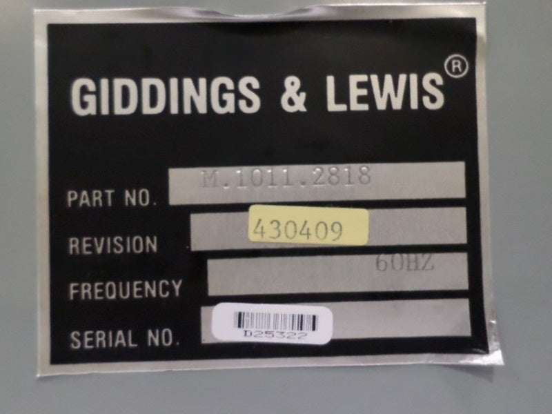 GIDDINGS & LEWIS M.1011.2818 SPINDLE PROBE RECEIVER BOX NSNP