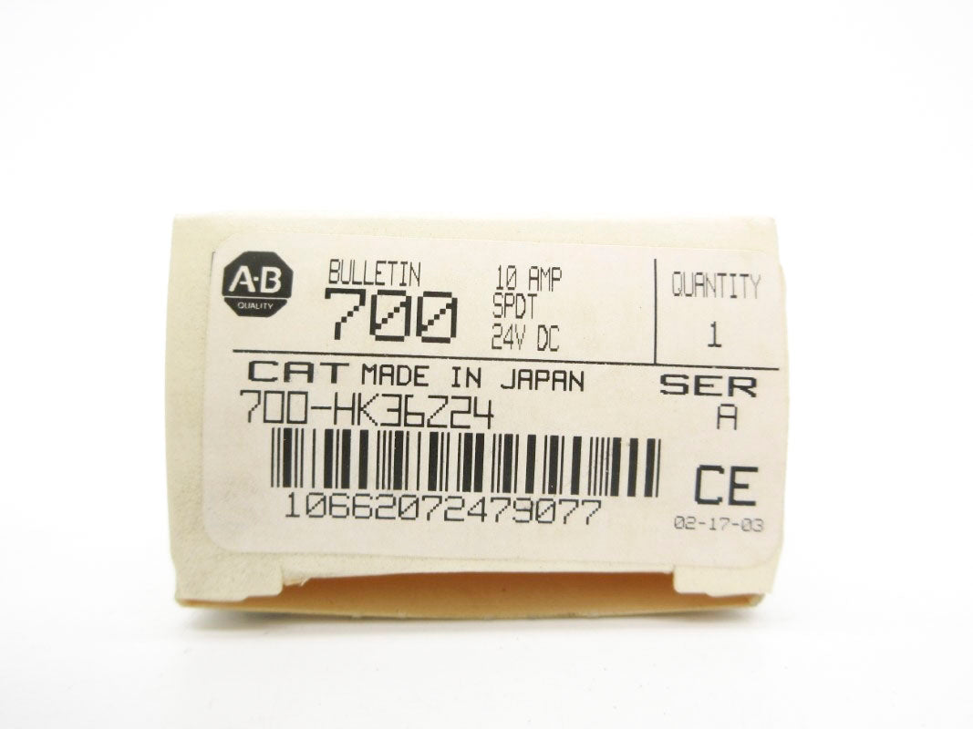 ALLEN BRADLEY 700-HK36Z24 SER. A 24VDC 10A (WH) NSMP