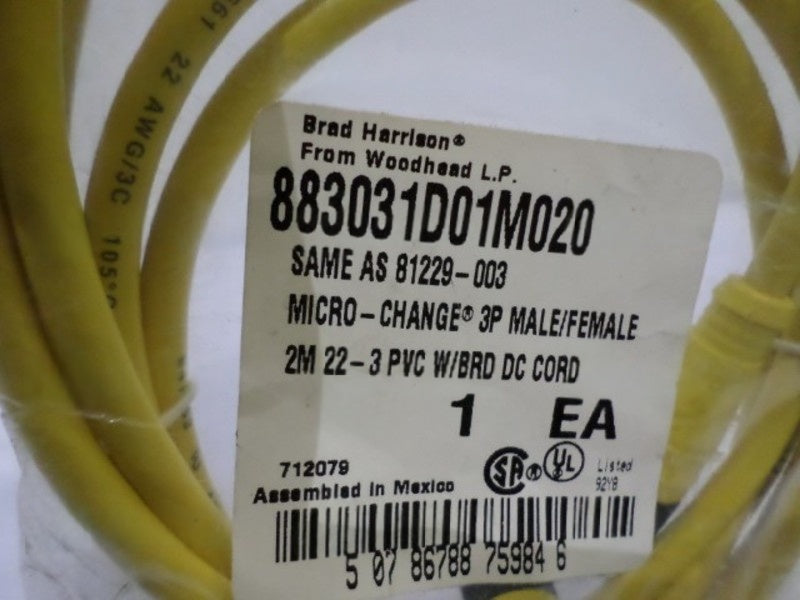 DANIEL WOODHEAD MICRO-CHANGE 81229-003 883031D01M020 CORDSETNSMP