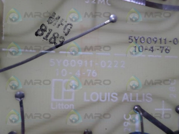 LOUIS ALLIS 46S1598-1010 AUXILIARY BOARD UNMP