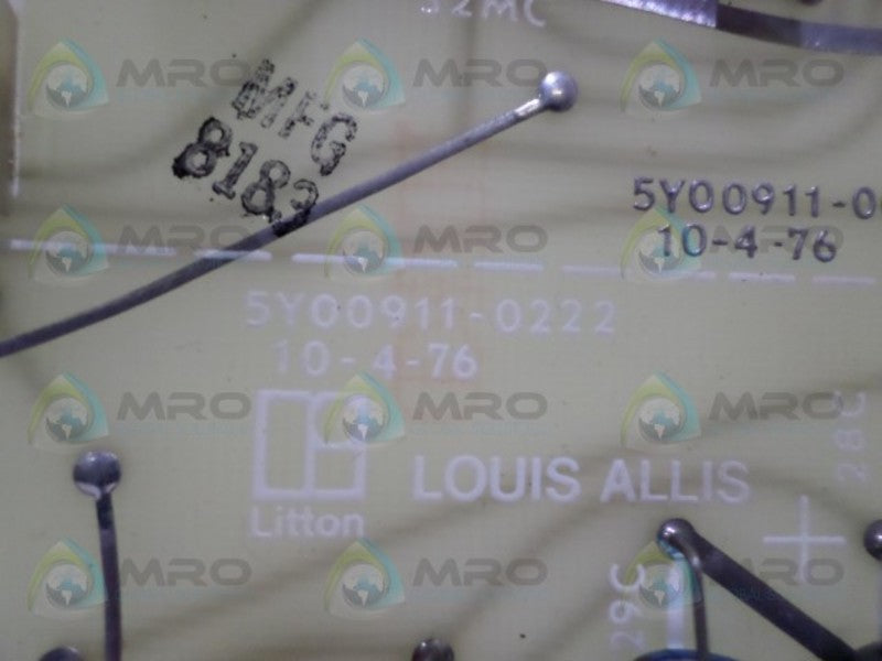 LOUIS ALLIS 46S1598-1010 AUXILIARY BOARD UNMP