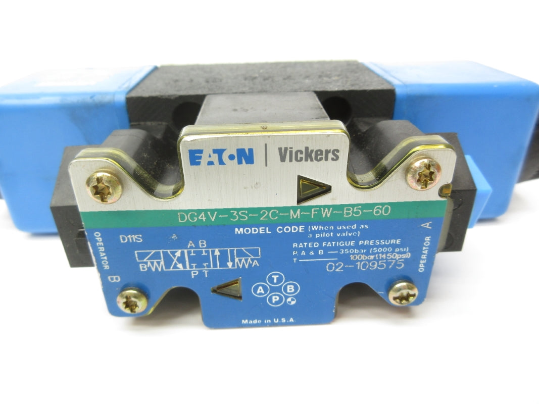 EATON DG4V3S2CMFWB560 02-109575 110/120V .46/.48A 5000PSI NSNP
