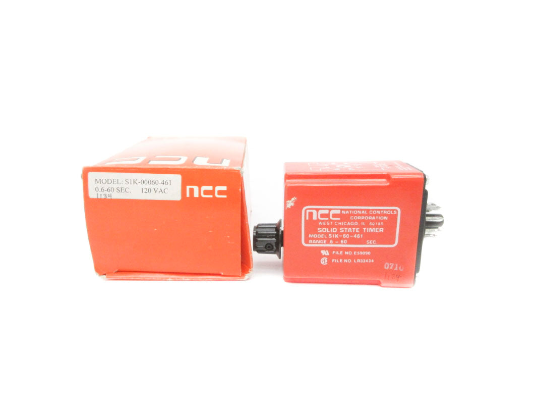 NCC S1K-00060-461 120VAC 0.6-60S NSMP