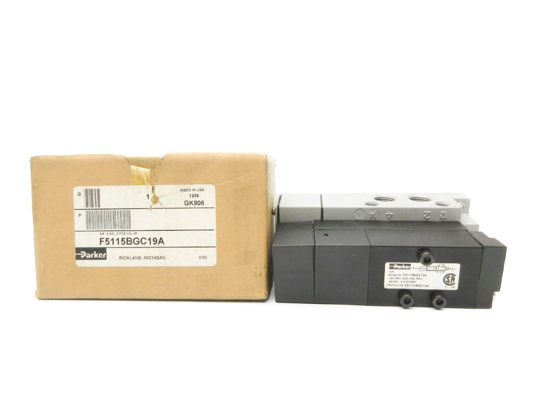 PARKER F5115BGC19A 24VDC 145PSI 3/8" NSMP
