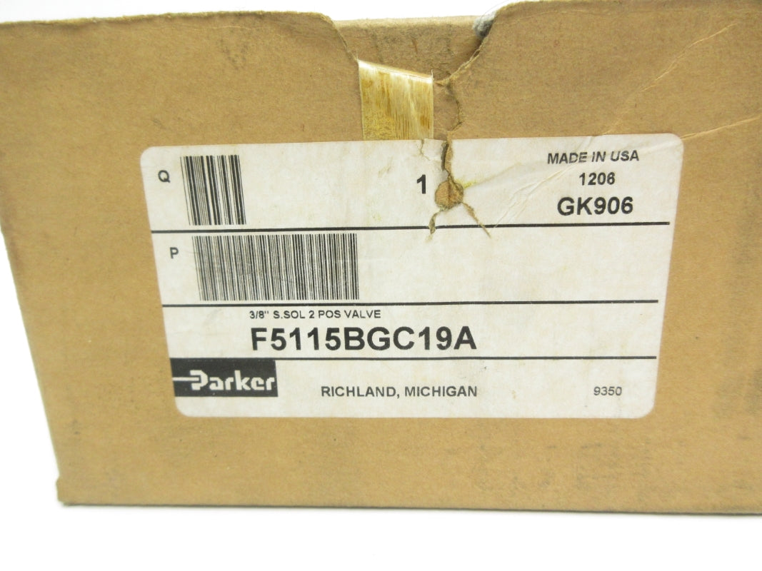 PARKER F5115BGC19A 24VDC 145PSI 3/8" NSMP
