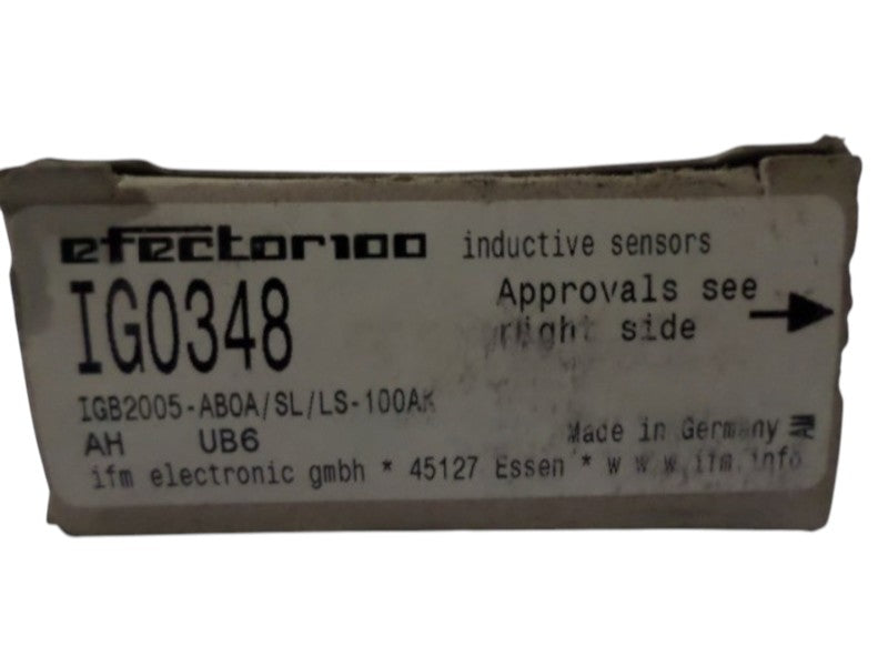 IFM EFECTOR IG0348 INDUCTIVE PROXIMITY SENSOR NSMP