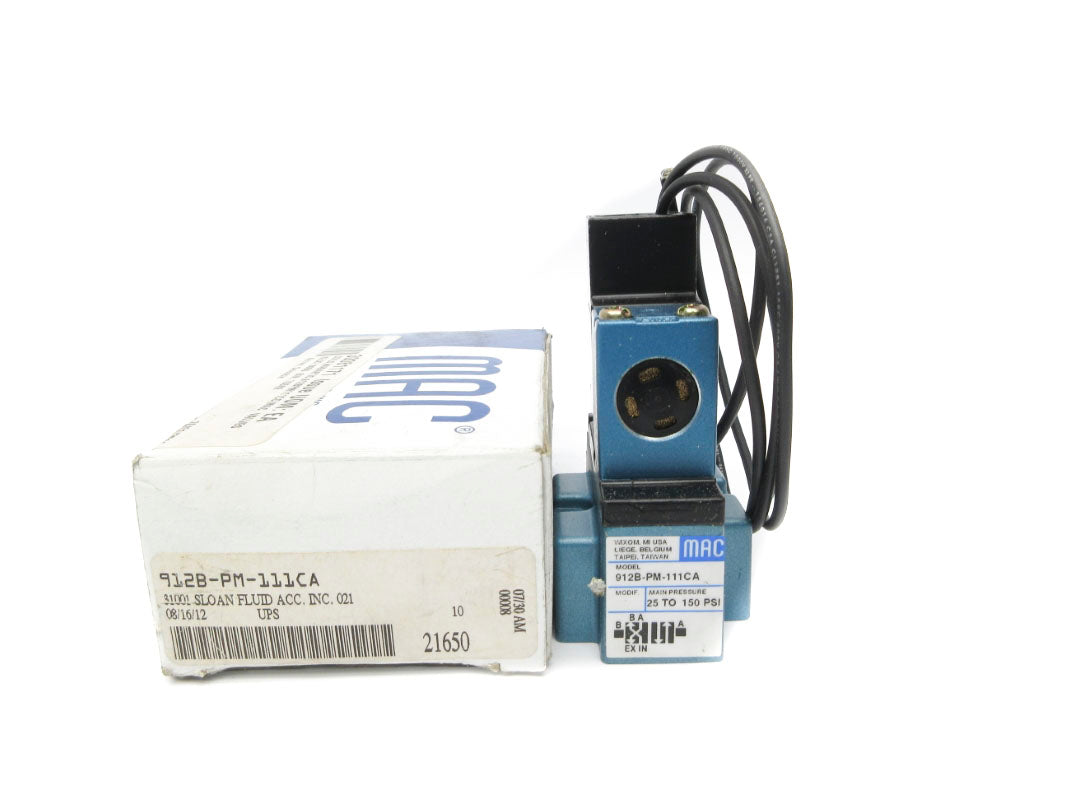 MAC 912B-PM-111CA 110/120V 25-150PSI NSMP