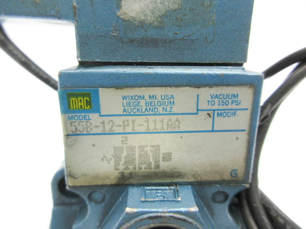MAC 55B-12-PI-111AA 110/120V 150PSI UNMP