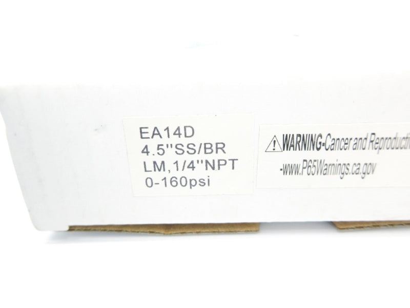 GAUGE EA14D 0-160PSI 1/4" NSMP