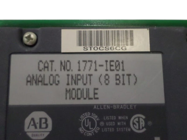 ALLEN BRADLEY 1771-IE01 SER. A F/W D ANALOG INOUT MODULE  UNMP