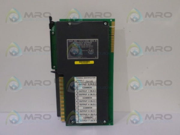 ALLEN BRADLEY 1771-OZC SER. B CONTACT OUTPUT MODULE  UNMP