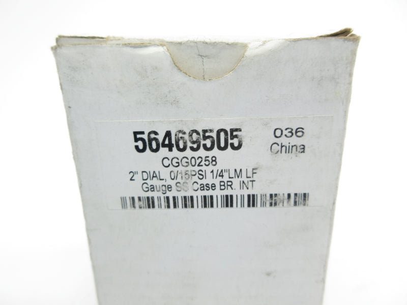 GAUGE 56469505 0-15PSI 1/4" NSMP